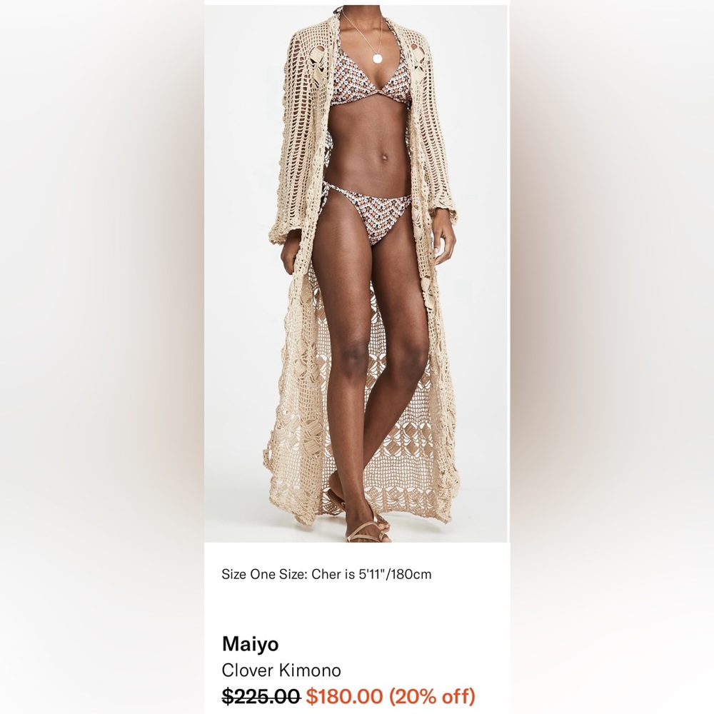 Maiyo -Clover Kimono One size fits all